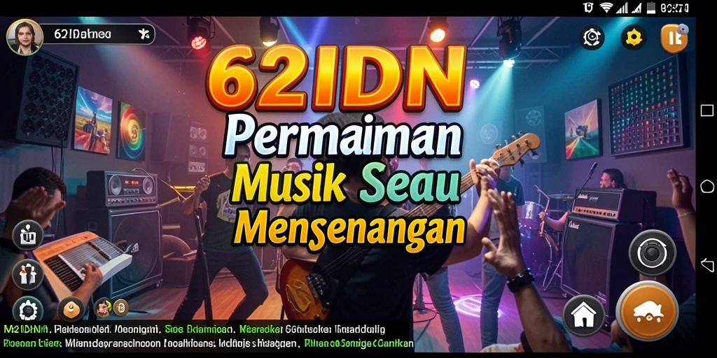 Gameplay seru 62IDN dengan pilihan lagu beragam.