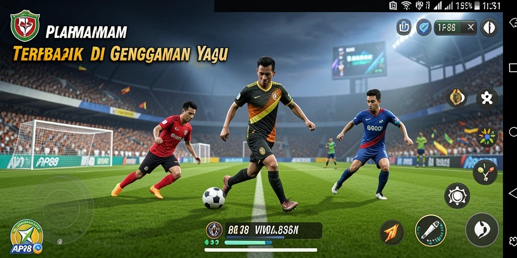 Tangkapan layar menampilkan gameplay seru di API88 dengan aksi olahraga yang mendebarkan.