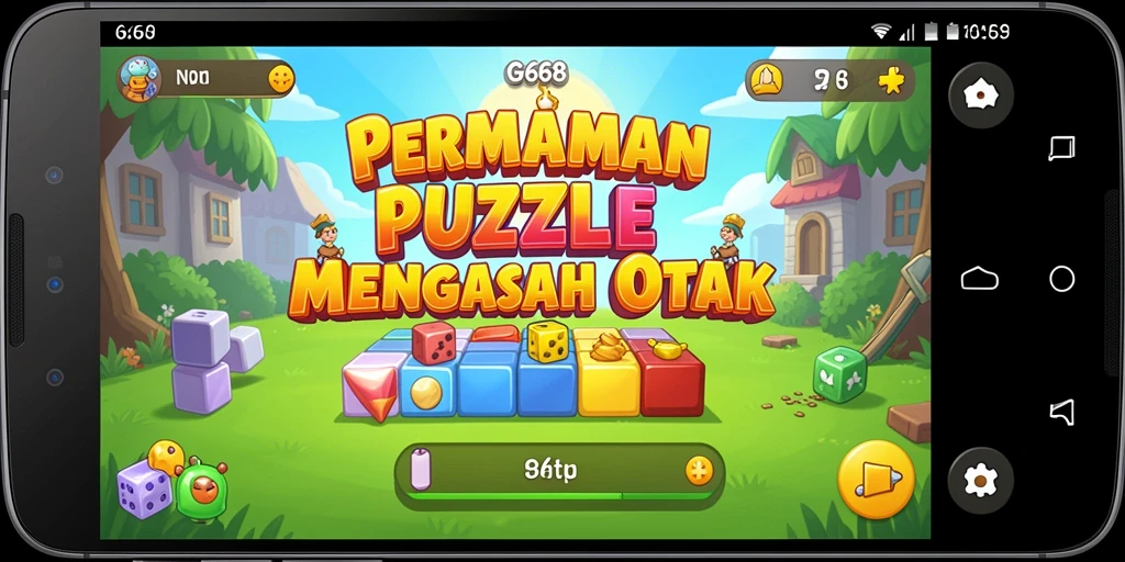 Tampilan gameplay G668 menunjukkan tantangan puzzle yang menarik dan adiktif.