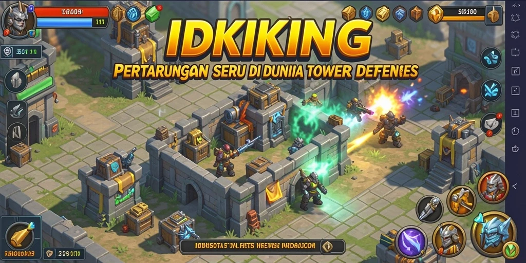 Gameplay seru Tower Defense di IDRKING dengan strategi mendebarkan.