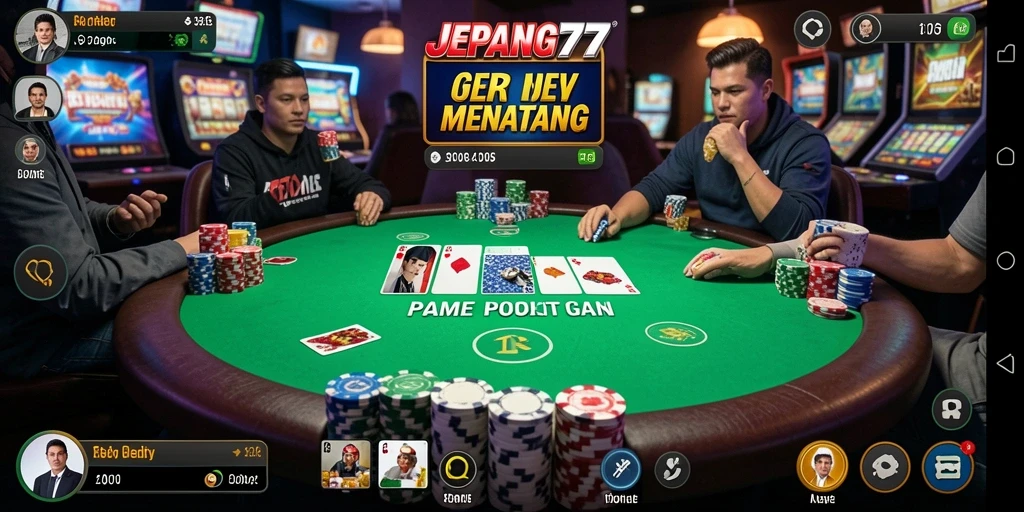 Gameplay seru di JEPANG77 menunjukkan keseruan bermain Poker.