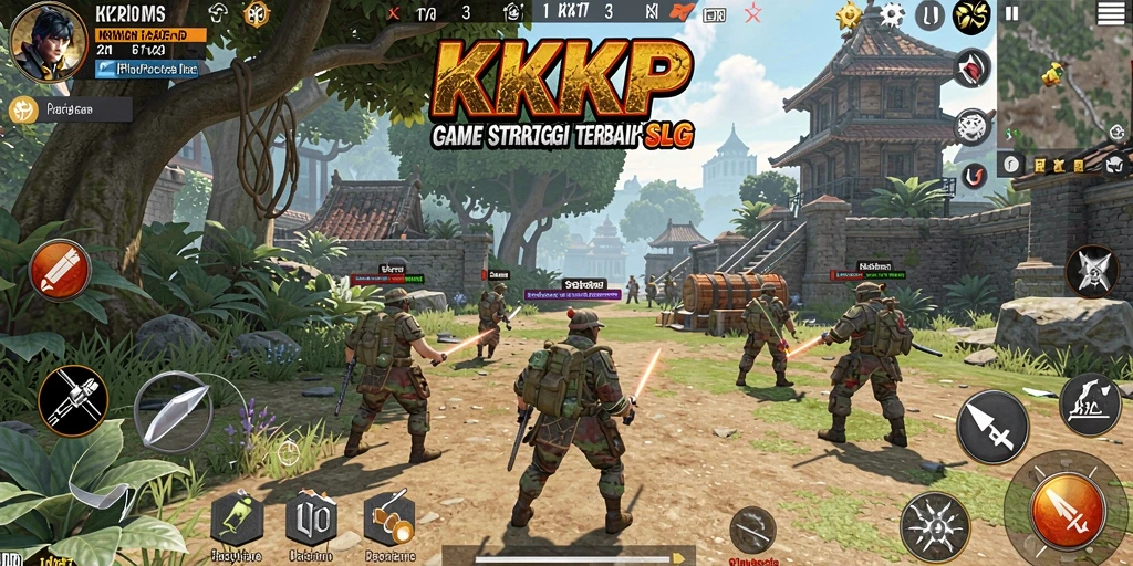 Screenshot gameplay menunjukkan aksi strategis dalam KKRP yang menarik.