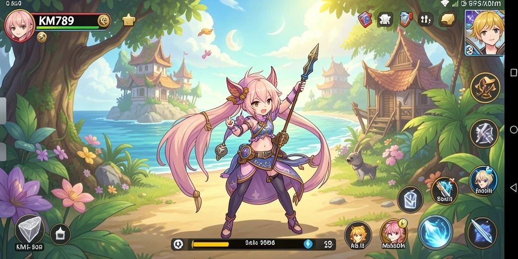 Tampilan gameplay menarik dari KM789 yang memukau.
