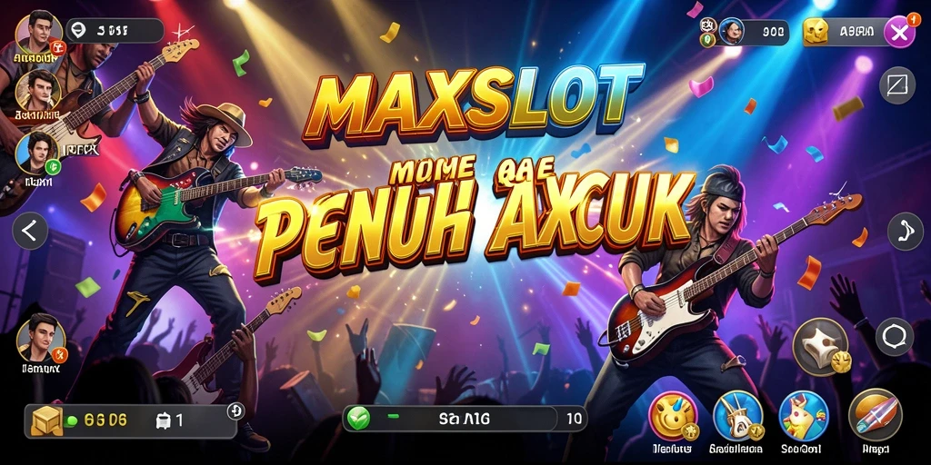 Tampilan menarik gameplay <strong>MAXSLOT</strong> dengan berbagai lagu musik.
