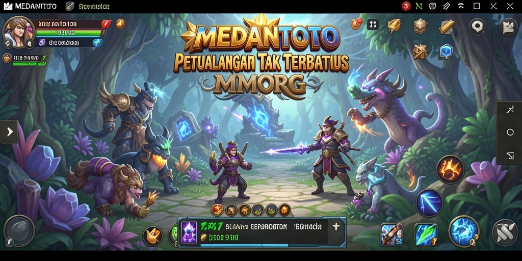 Gameplay seru di MEDANTOTO dengan pertempuran epik dan eksplorasi dunia.