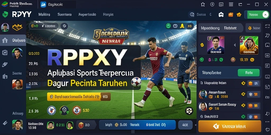 Tampilan gameplay Sportsbook aplikasi RPYYY yang menarik dan responsif.